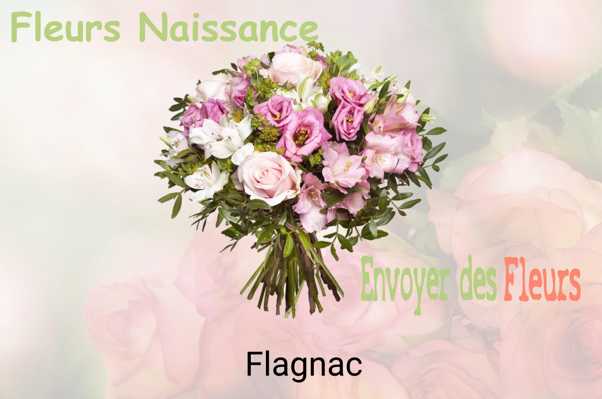 Bouquet de fleurs de naissance livré à Flagnac